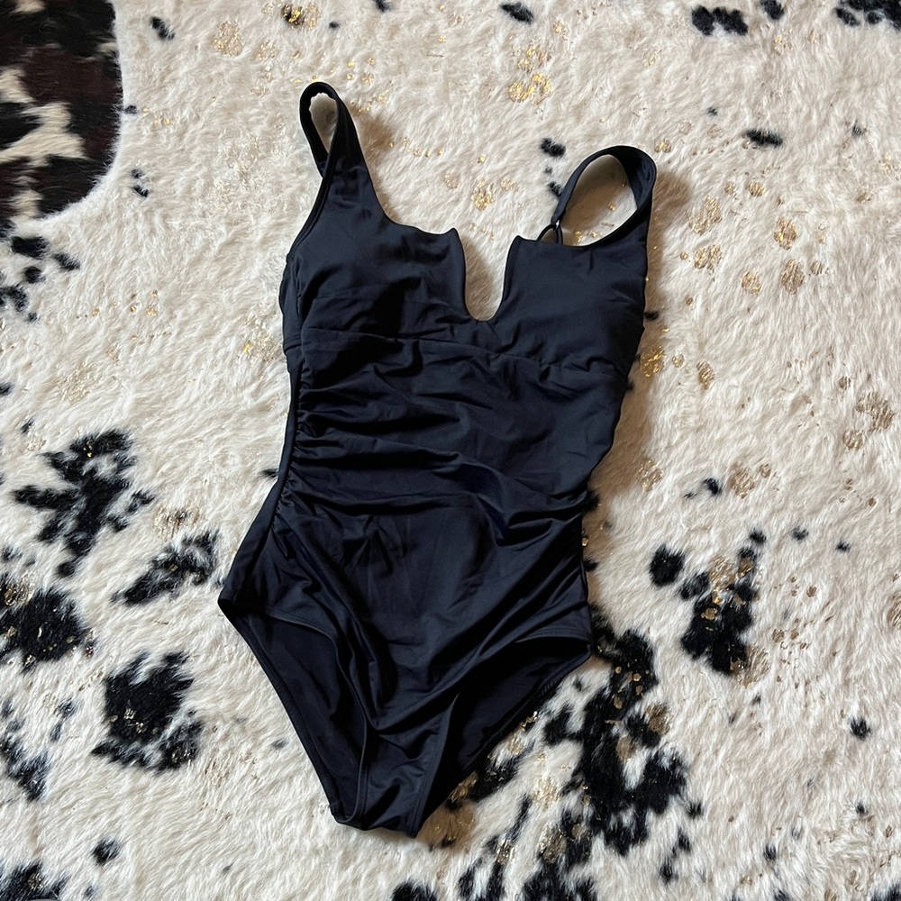 Classic Black One-Piece Swimsuit